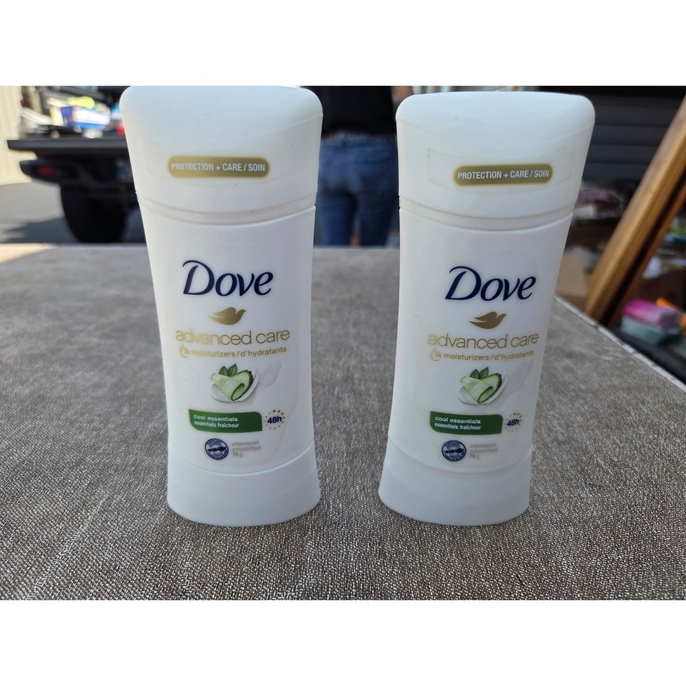 Dove Advanced Care Cool Essentials Antiperspirant Deodorant Stick 74g 2 Pack